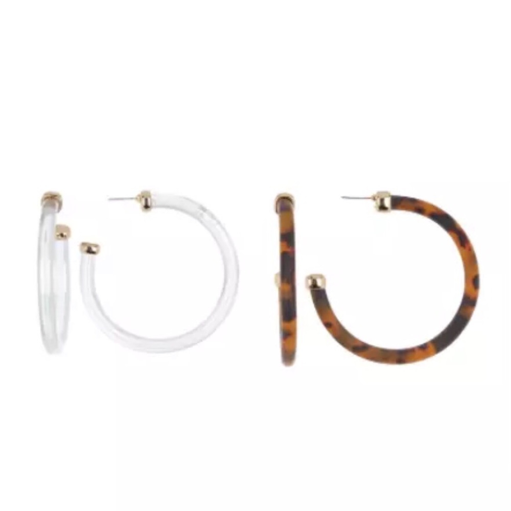 BaubleBar Leia Hoop Earrings Gift Set - Set of 2 ~BB10.